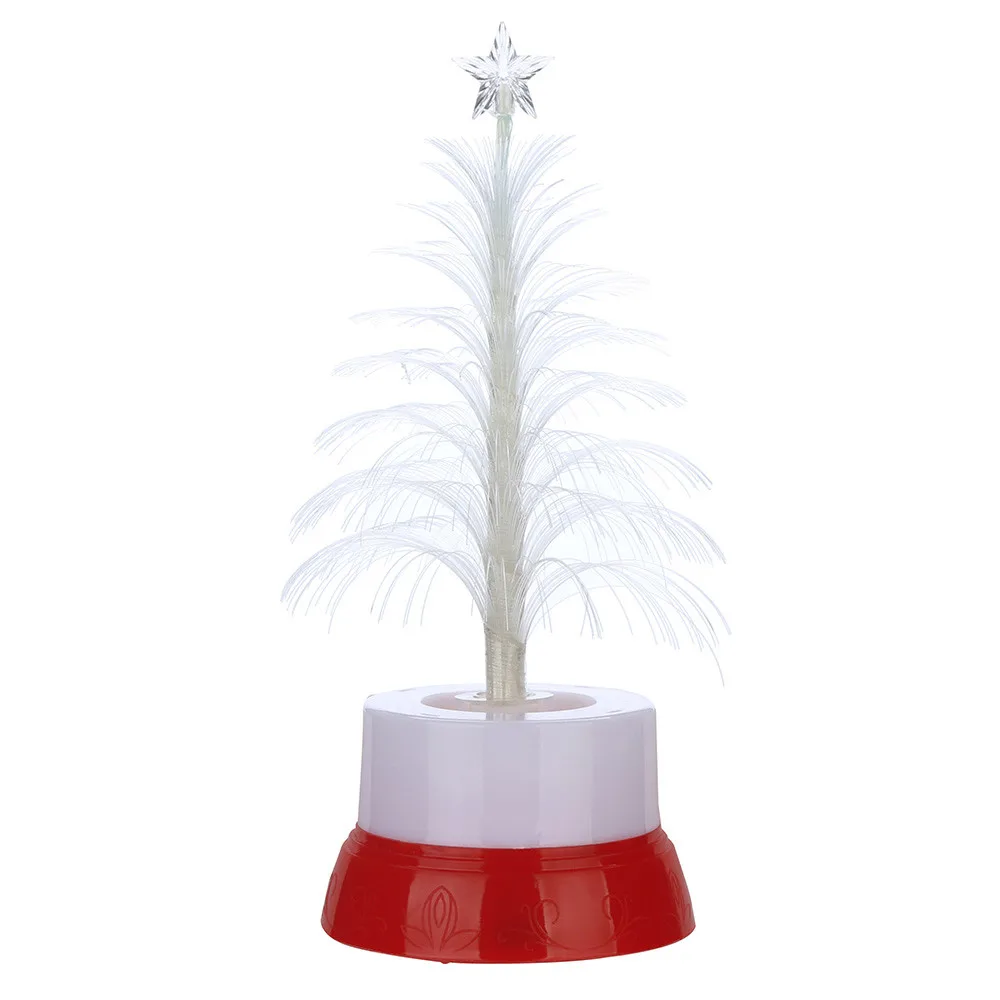 Merry Christmas LED Color Changing Mini Xmas Tree Home Table Party Decor Charm Flash christmas tree #3b05 (7)