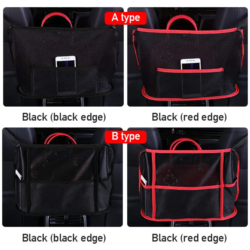 Black with Diamond DRESSPLUS Car Handbag Holder,Leather Seat Back Organizer Bag,Driver Storage Pouch,Cargo Tissue Purse Holder Pocket,Barrier of Backseat Pet Kids,Car Storage Pocket Between Seats