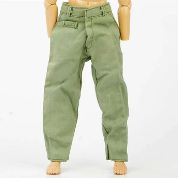 

1/6 scale Dragon DML WWII Male Soldier Pants Trouser Model Clothes Toys For 12'' Soldier Action Figure Body Accessories