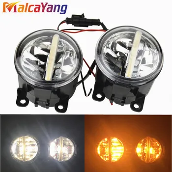 

2xCar Styling 12V Powerful External 90MM LED Fog Light For Focus MK2/3 Fusion Fiesta MK7 Automobiles H11 Socket Halogen Lamp