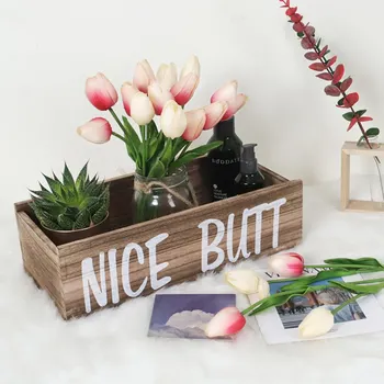 

Bathroom Decor Box Toilet Paper Holder Storage Funny Gift Farmhouse Wooden Rustic Decor For Home Kitchen