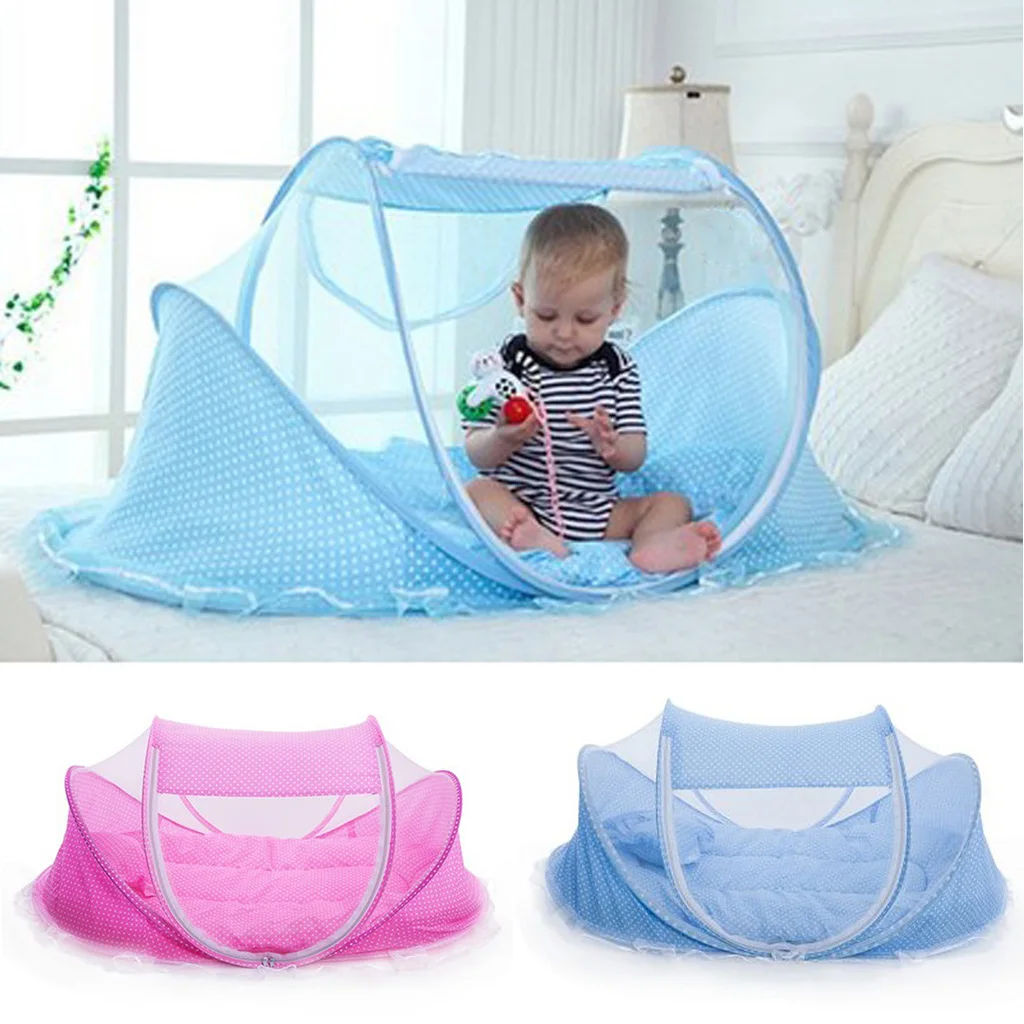 Portable Foldable Baby Bed Infant Crib  Sleeping Tent Bed Play Shade