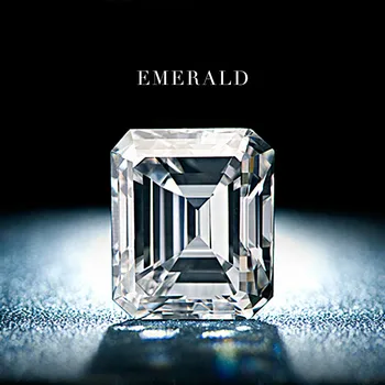 

1 Carat United States Special Emerald Shaped Rectangular octagonal Mosanite Barestone Diamond Ring Female Ring VVS loose Stone