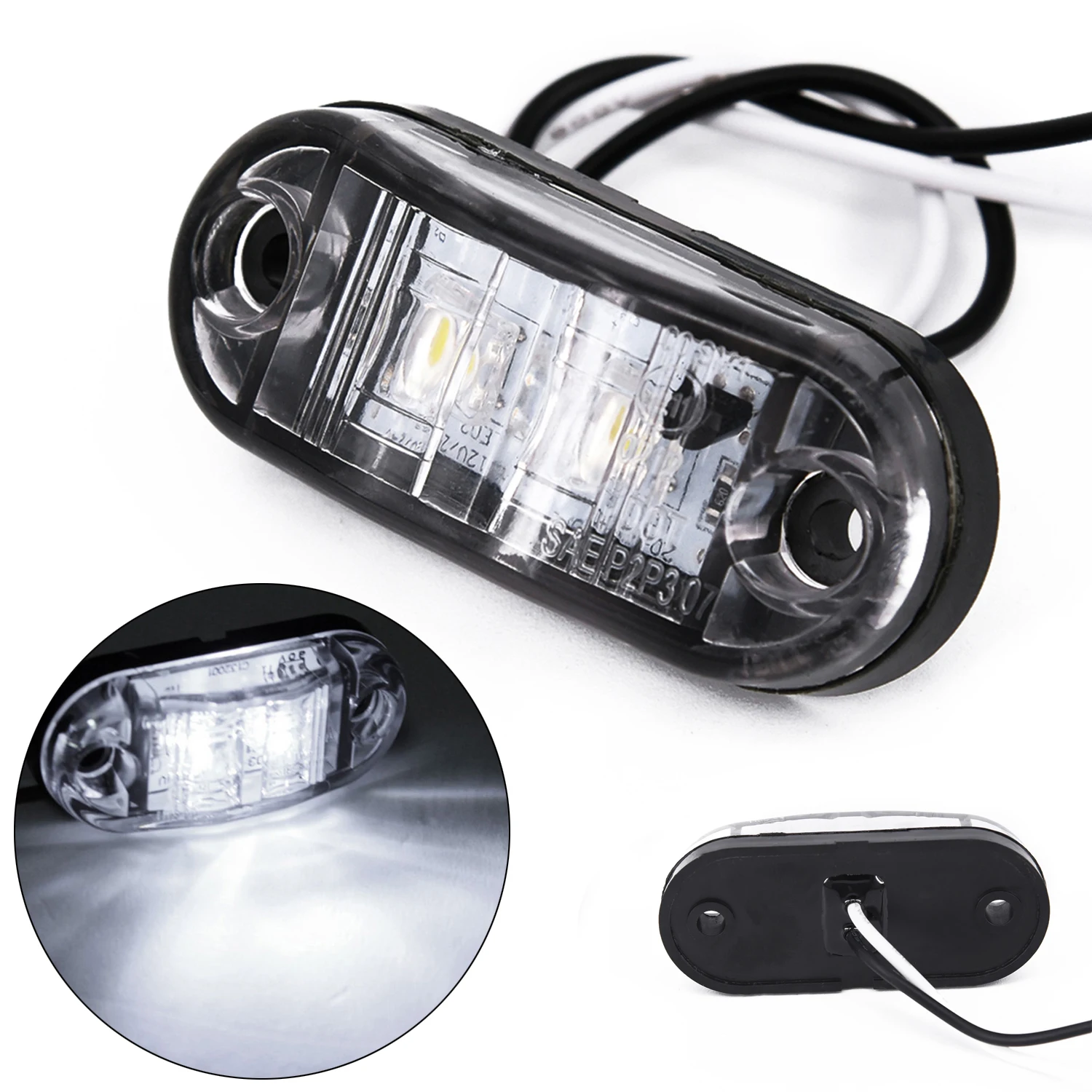 

Car Accessories Auto Parking Light White LED Side Marker Light For Car Truck Trailer