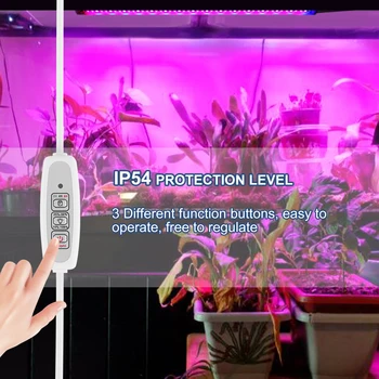 

LED Phyto Lamps Full Spectrum LED Strip Light 48 LED IP54 Adjustion Fitolampy Grow Lights For Greenhouse Hydroponic Plant Garden