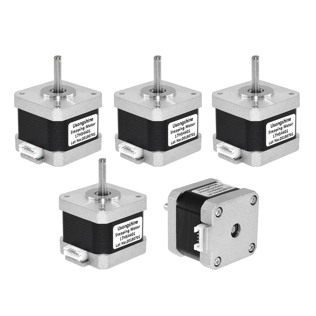 5Pcs Nema 17 Stepper Motor 1.5A 17HS4401 4-lead for 3D Printer CNC Engraver