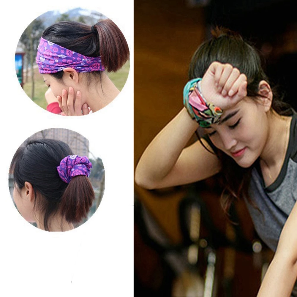 Fishing Windproof Headband Cycling Bandana Geometric Printing Outdoor  Accessories Men Women Sunshade Collar Magic Head Scarf
