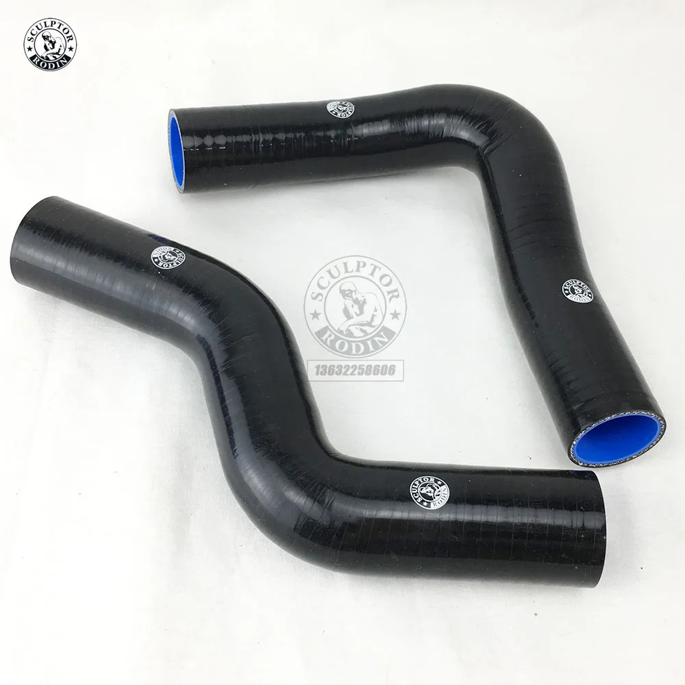 Silicone Radiator Hose Kit For Subaru Impreza GC8 GF8 STI EJ20 WRX 96-00 red/blue/black (2PCS)