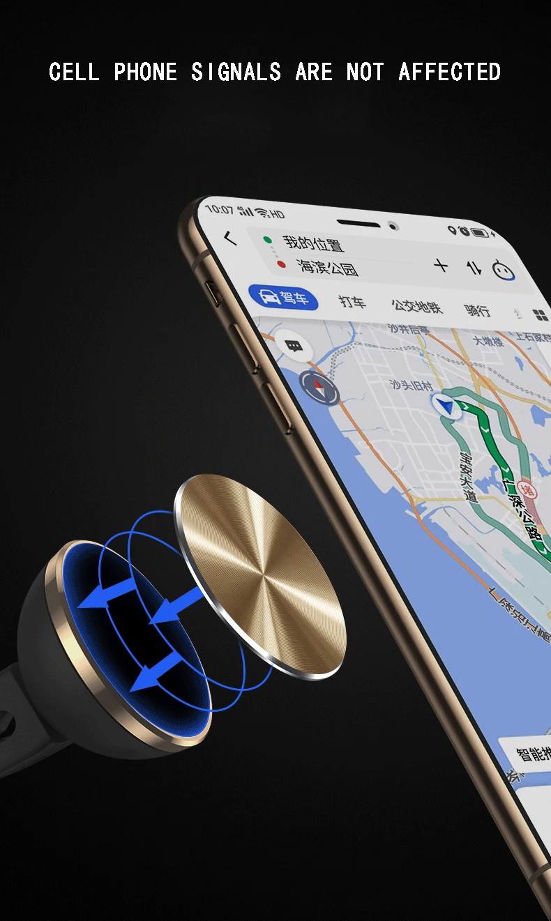 2021 new iphone Sticker Metal Plate disk iron sheet Magnet Mobile Phone Holder accessories For Magnetic Car Phone Stand holders car vent phone holder