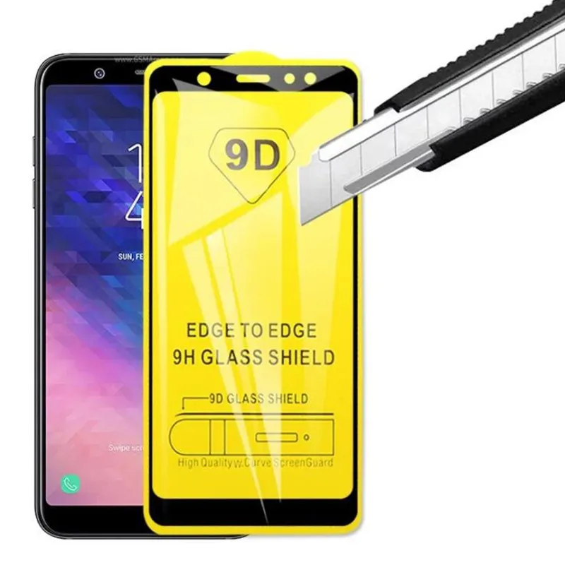 Для samsung Galaxy A30 A50 A20 A40 A70 M10 M20 M30 A6 A8 J4 J6 J8 9D сплошная защитная пленка Экран протектор Закаленное Стекло