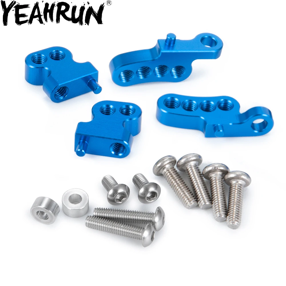 

YEAHRUN Aluminum Adjustable Front Rear Upper Damper Shock Mount For RC 1/10 TAMIYA CC01