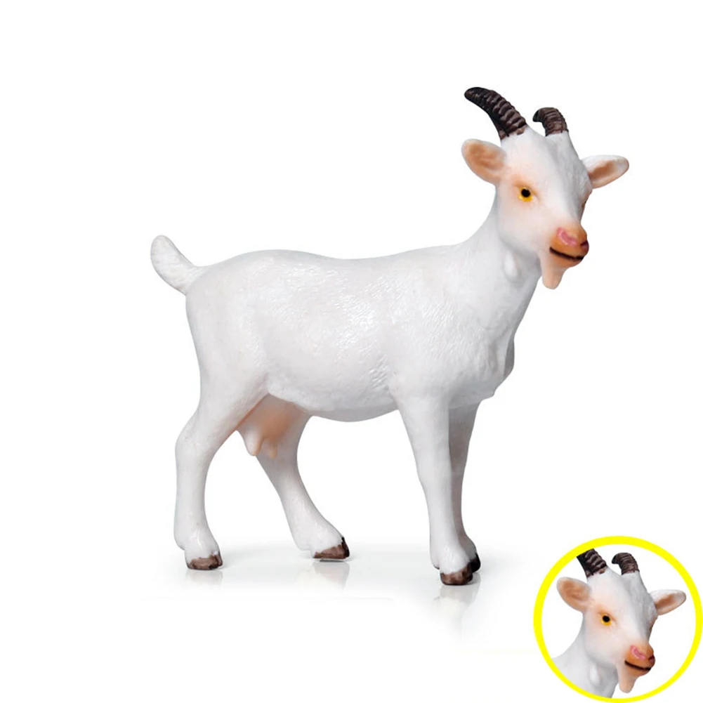 Фермерская козлиная, Овечья модель для моделирования животных фугурин игрушка ремесло украшение стола Замечательный подарок для ваших детей, которые любят динозавра