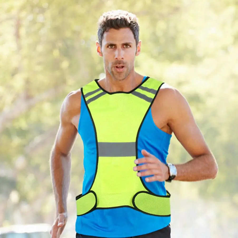 Led Light Up Reflective Safety Vest Running Cycling Night Visibility