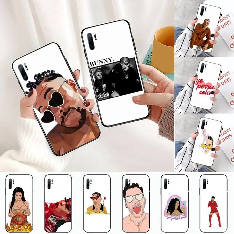 Чехол Yo Perreo Sola Bad Bunny Maluma для телефона чехол Huawei P9 P10 P20 P30 Lite 2016 2017 2019 plus pro P smart |
