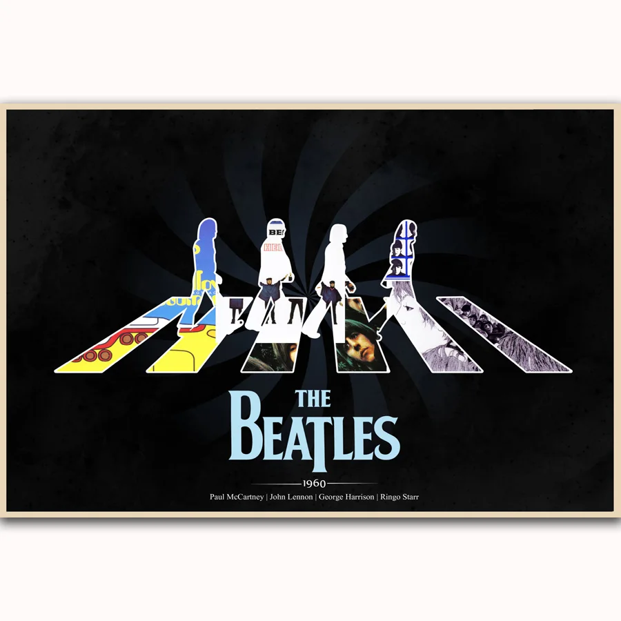 Mq3231 British Classic England Rock Music Band Road Stars Vintage