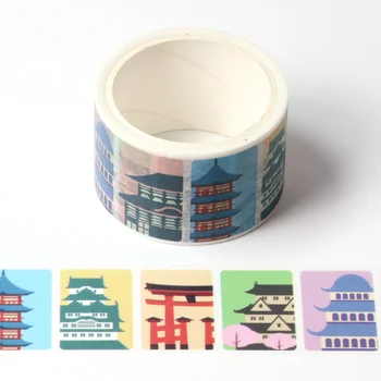 

New 1pc Washi Tape Japan houses DIY Planner Masking Tape Adhesive Tapes Stickers Decorative Stationery Tapes width 30mm