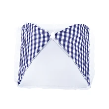 Складной пищевой зонтик крышка всплывающий купол сетка муха ОСА насекомое сетка барбекю Кухня синий