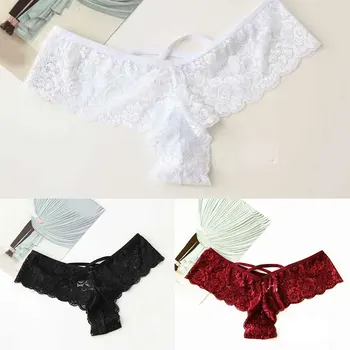 

Seamless Sexy Thongs Low-Rise Panties Underpant G-string Lace Solid Lingerie Bikini Knickers Female Briefs Underwear