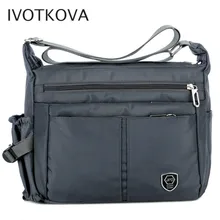 IVOTKOVA мужская сумка, сумки-мессенджеры, водонепроницаемая Высококачественная сумка-Оксфорд на молнии, мужская сумка на плечо, Bolsas