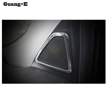 

Hot stick ABS chrome Car frame inner A column Audio Speak Sound Cover Ring circle lamp trim for Ford Kuga 2013 2014 2015 2016