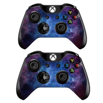 

1SET Nebula Pattern Skin Decal Sticker Adhesive Cover Console + Controllers Skins For X-box One