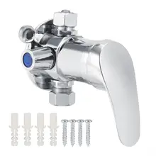 G1/2 дюйма из цинкового сплава для ванной комнаты Смеситель для горячей холодной воды угловой клапан для солнечного водонагревателя использовать смеситель для горячей и холодной воды