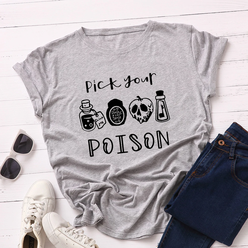 JFUNCY Plus Size Halloween Clothes Women T-shirts Female Short Sleeve Tee Tops Woman Casual Tshirt 2020 Summer Cotton T Shirt