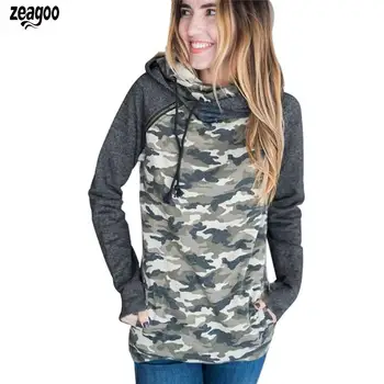 

Women Casual Hooded Neck Long Sleeve Loose Patchwork Regular Pullover Spring, Autumn Hoodies