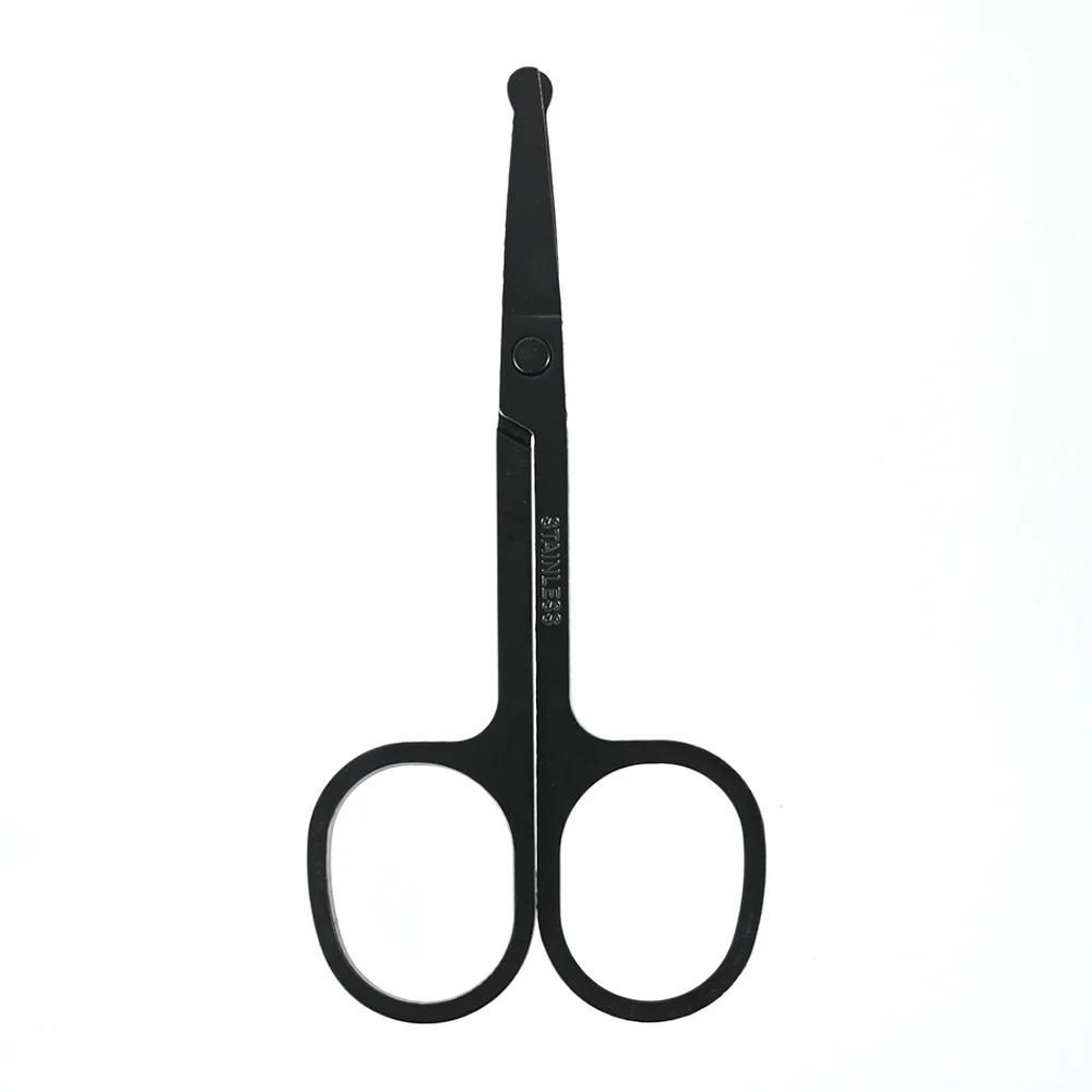 New 1pc 3.5" Stainless Steel Mini Portable Curved Mustache Nose Ear Hair Remover Trimmer Small Scissors 4