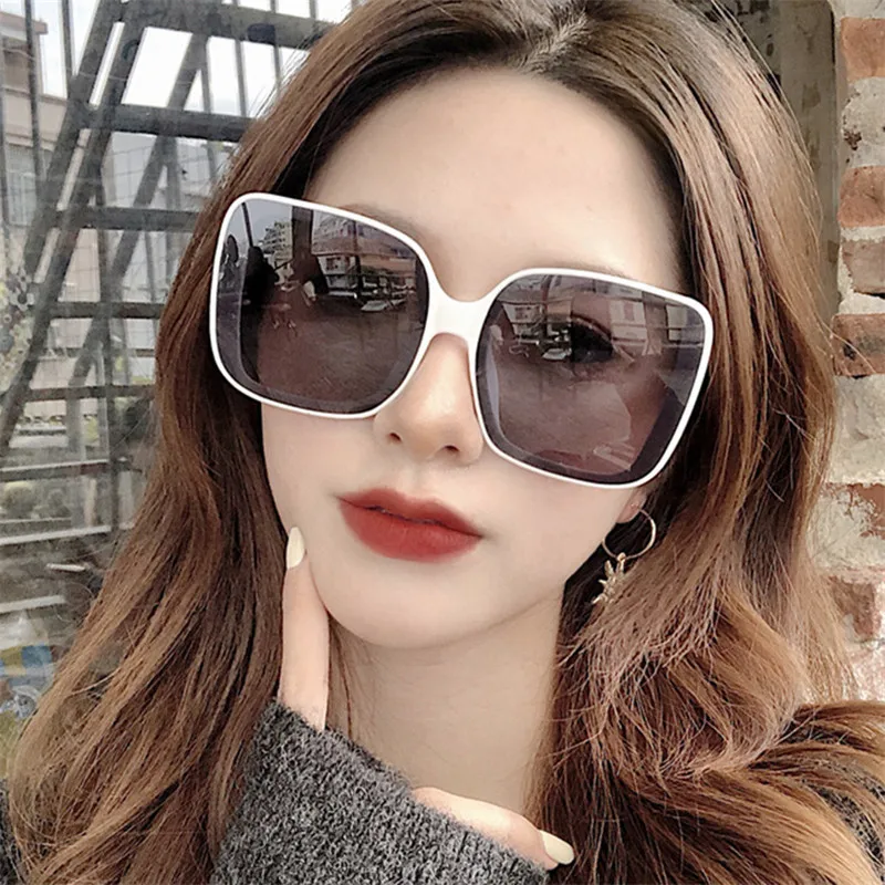 

CURTAIN Sun Glasses Female Lentes Gafas Mujer Eyewear New Square Oversized Sunglasses Women Eyeglasses