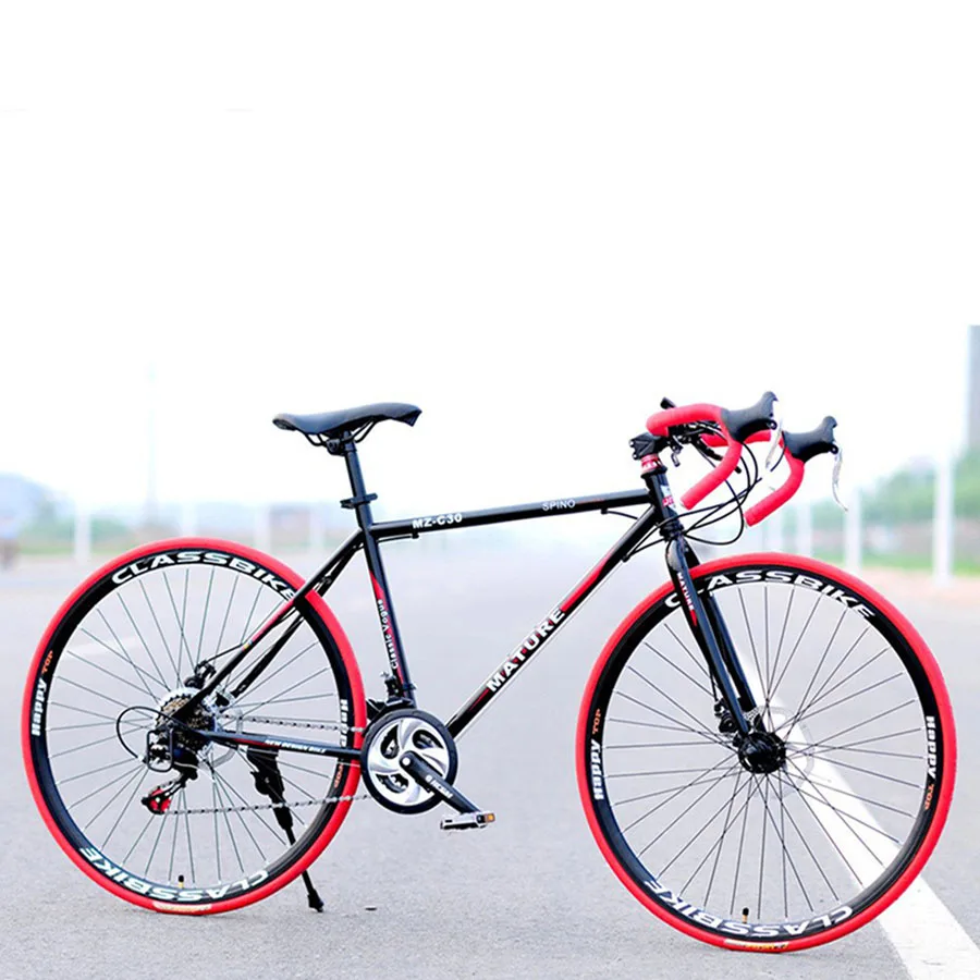 Road Bike Aluminum Alloy Adult 21/27 Speed Dual Disc Brake Bicycle
