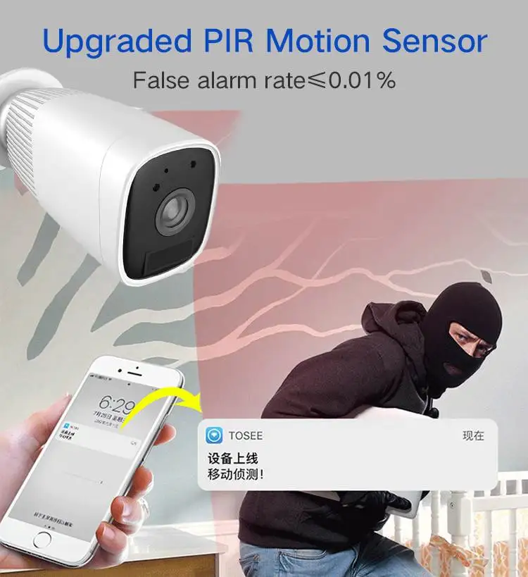 Детский спальный монитор HD 1080P батарея камера Hotspot IP55 Водонепроницаемая беспроводная ip-камера PIR M-otion Обнаружение домашняя камера с Wi-Fi