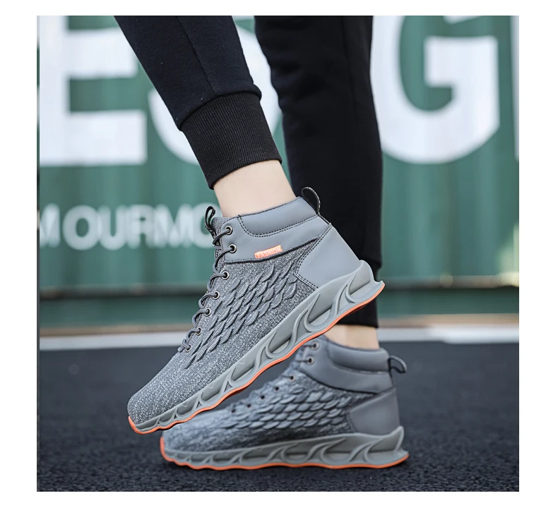 Новая Осенняя мужская повседневная обувь; Zapatos De Hombre; модная обувь на шнуровке; Tenis Masculino; прогулочные высокие кроссовки; Schoenen; Цвет Черный; Krasovki