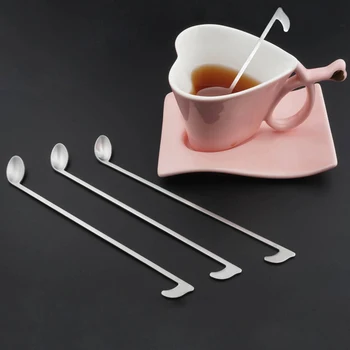 

Musical Note Stainless Steel Coffee Spoon Ladle Dessert Honey Long Handle Tea Spoons Kitchen Tools AC889
