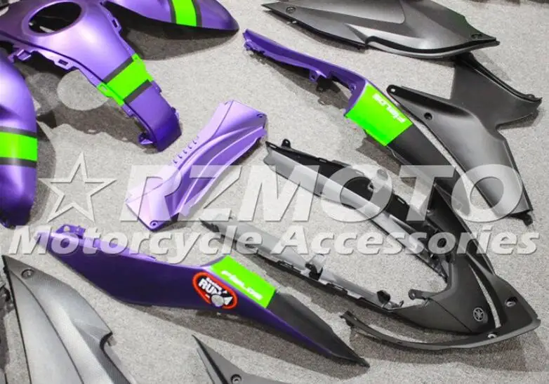 Качество OEM Новое ABS обтекатель комплект подходит для YAMAHA YZF-R3 14 15 16 YZF R3 R25 Полный обтекатели Фиолетовый матовый