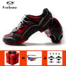 Tiebao велосипедная обувь Sapatilha Ciclismo Mtb мужские кроссовки Женская обувь для горного велосипеда обувь для велосипеда zapatillas hombre deportiva SPD Cleat