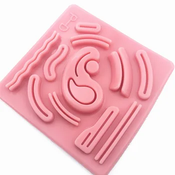 

Skin Suture Training model 3D Silicone Laparoscopic Simulation Stitching Module reusable For Teaching Demonstrations 1pcs
