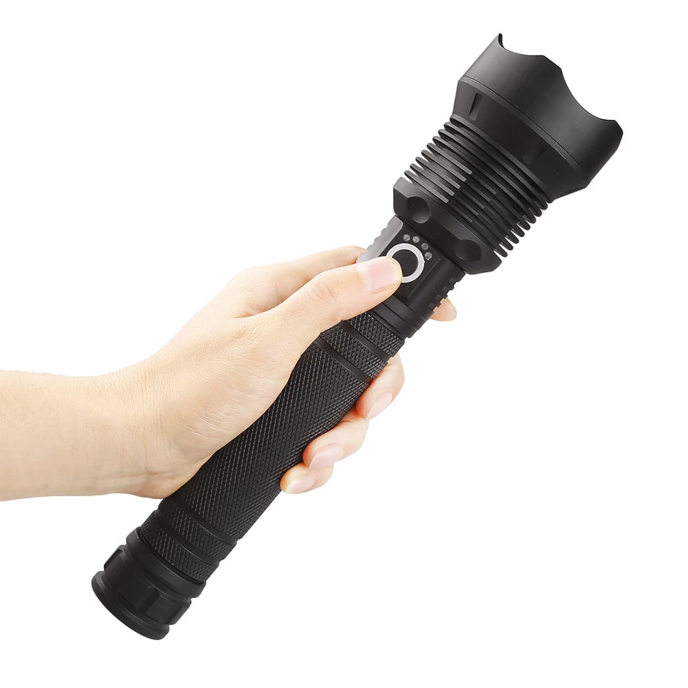 Camping Zoomable High Power Handheld Super Bright Adventure Adjustable Led Flashlight Outdoor USB Rechargeable Torch Portable
