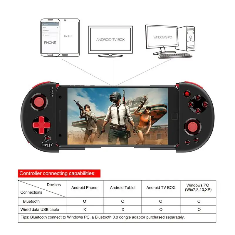  MeterMall For IPEGA PG-9087 Bluetooth Android Gamepad Wireless Gamepad PC Joypad Game Controller Jo