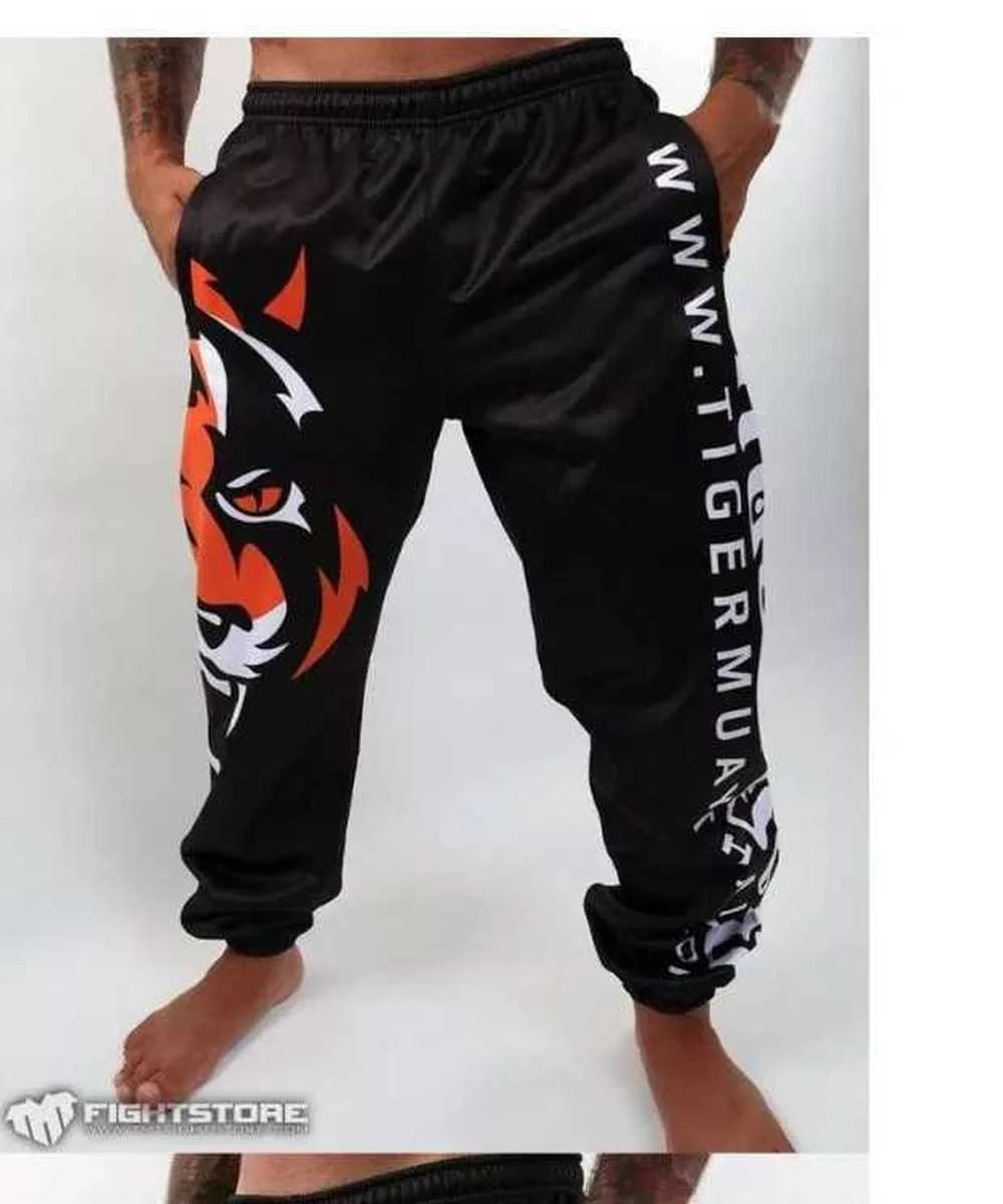 Мужские спортивные штаны для бокса Tigter Muay Thai свободные большого размера бега