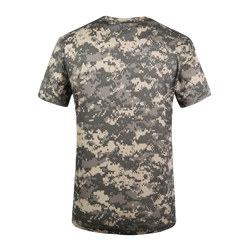 

Tactical Combat Shirt Hunting Camo Short Sleeve Polyester Men Quick Dry t shirts