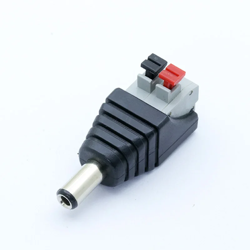8 шт. DC Balun Разъем, 5,5x2,5 мм CCTV питания AV провода балун разъем, 5,5X2,5 мм штекер, разъем питания постоянного тока