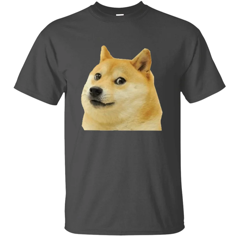Принт Humor doge футболка для мужчин одежда большой размер S~ 5xl уникальная мужская футболка хлопок против морщин хип-хоп Топ