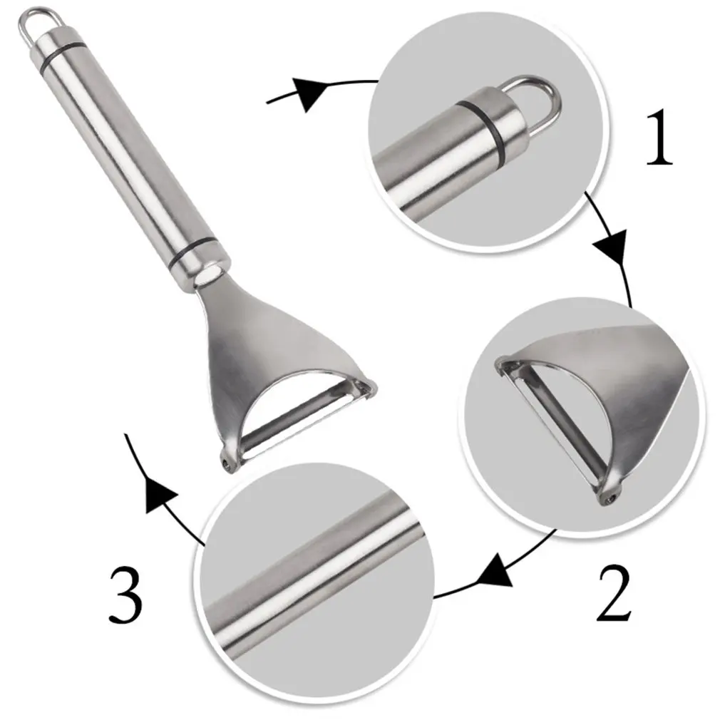 Dual Fruit Vegetable Peeler&Julienne Peeler Cutter Sharp Stainless Steel Potato Carrot Grater Planing Kitchen Tools