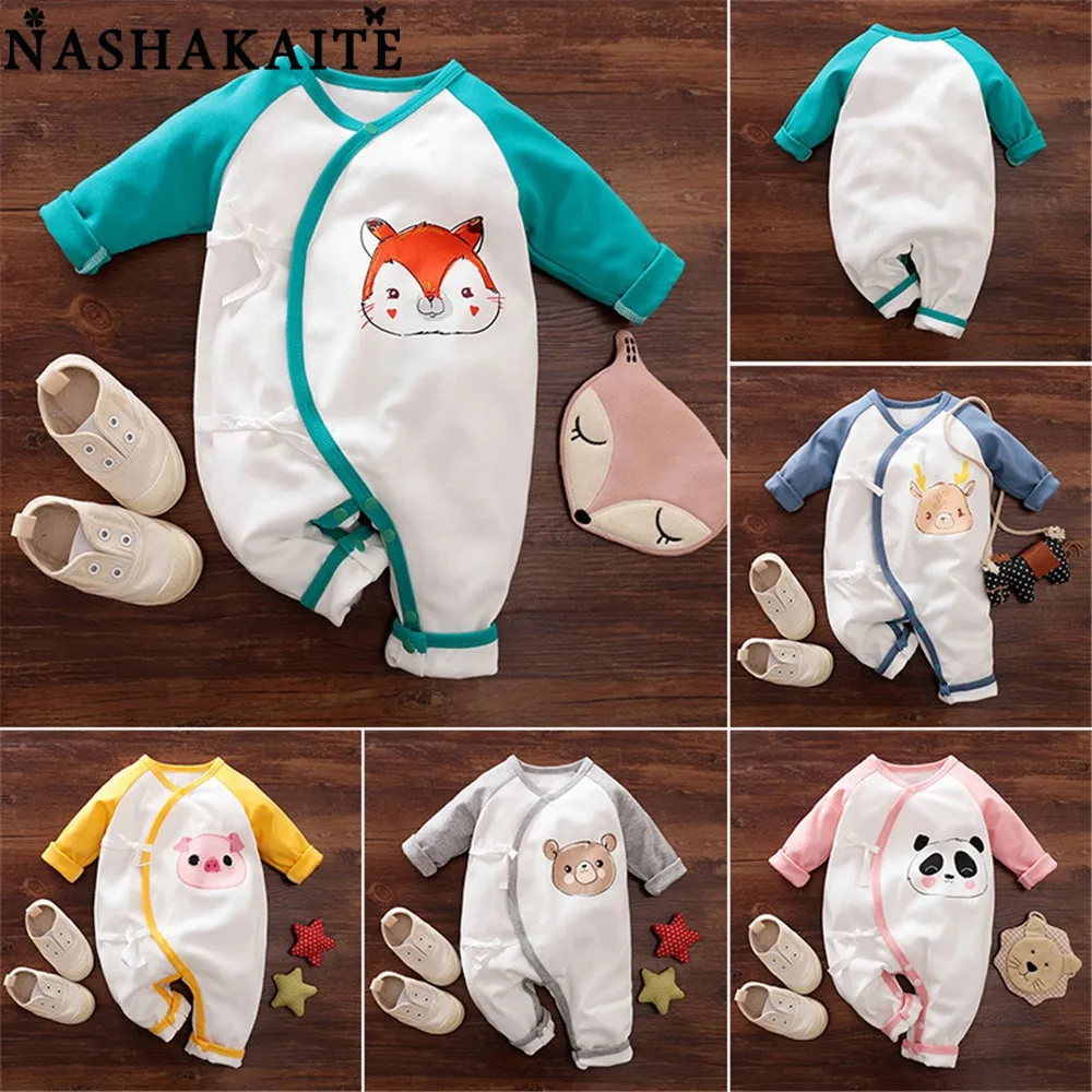

NASHAKAITE 0-9 Months New Born Baby Clothes Newborn Romper Sleepsuit Infant Fall Winter Comfortable Cotton Newborn Clothes