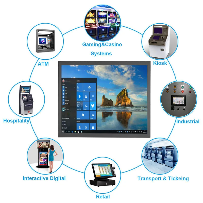 AV/BNC/VGA/HDMI/USB ִ̽ ο 15 ġ 1024*768    Lcd 