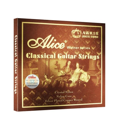 Классическая струна ALICE стандартная/высоконатяжная для гитары с серебряным