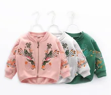 

Girls' Children's Jacket 2021 Korean Autumn Jacket Embroidered Embroidery Baseball Uniform Baby Jacket