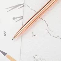 Custom Logo Metal Ballpoint Pen Custom Engraving Logo Advertising Pen Electroplating Ballpoint Pen Gift Pen Retractable Pen 4