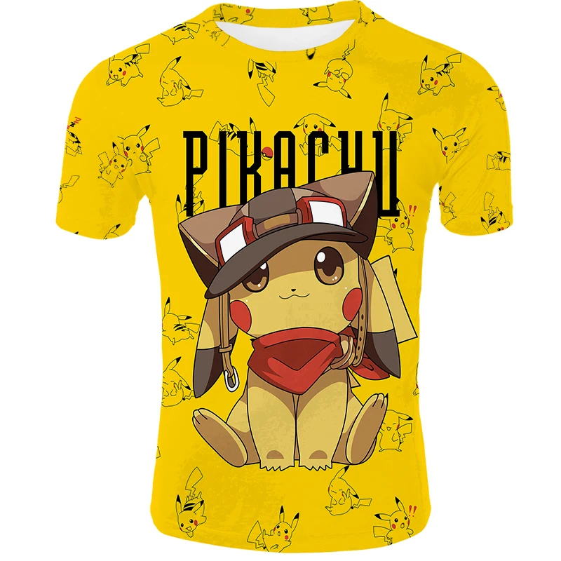

Pokemon Go Men T-shirt Fashion Pikachu Tops Pikachu Printed Harajuku Hiphop t shirts Short Sleeve Hipster Marvel cartoon tee top